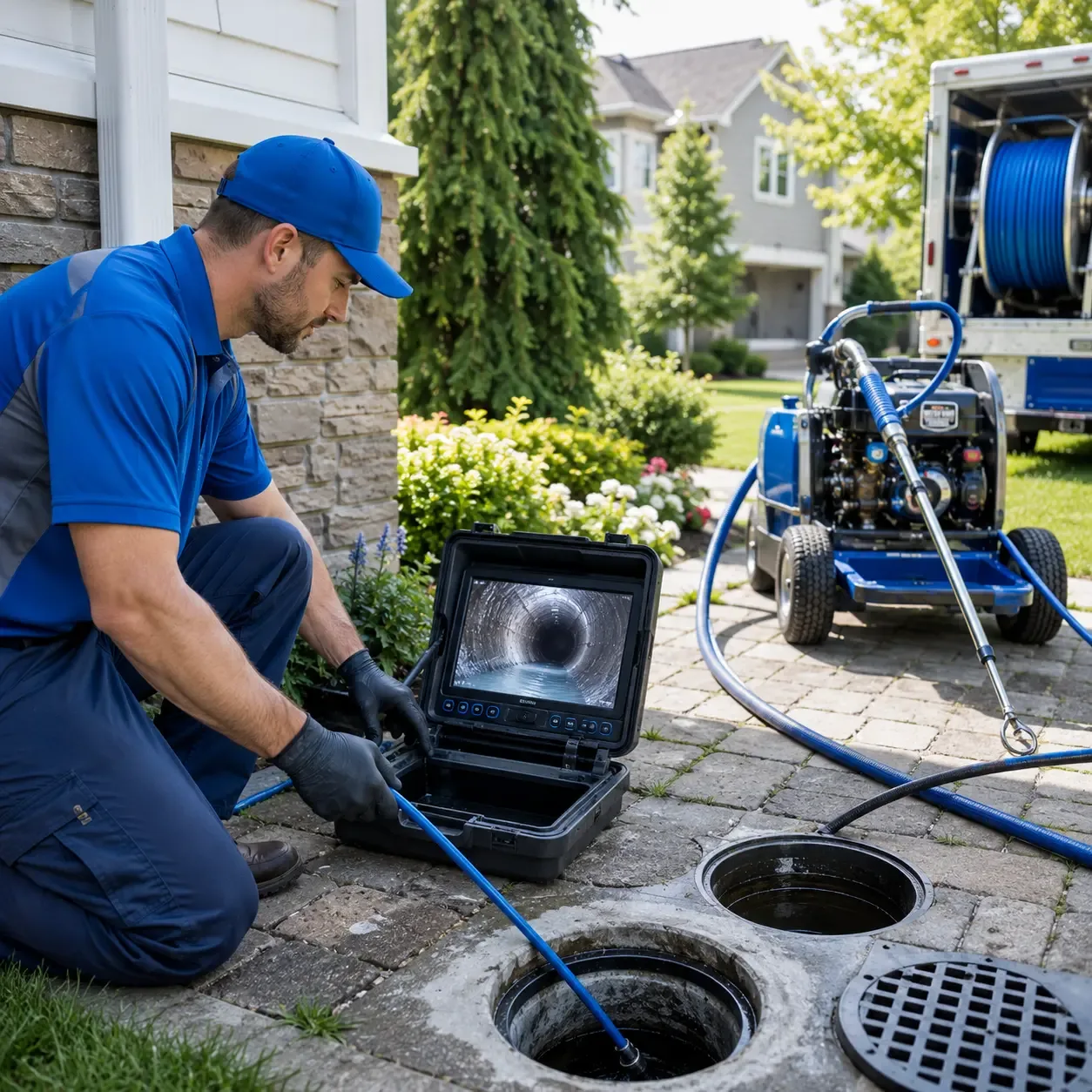 Outdoor drain cleaning professionals serving Liberty, TX